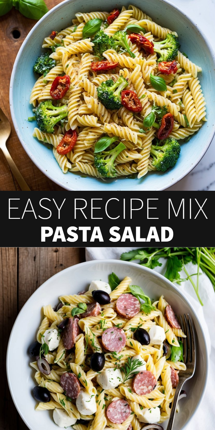 Pasta Salad (Easy Recipe Mix, Fast Meal)
