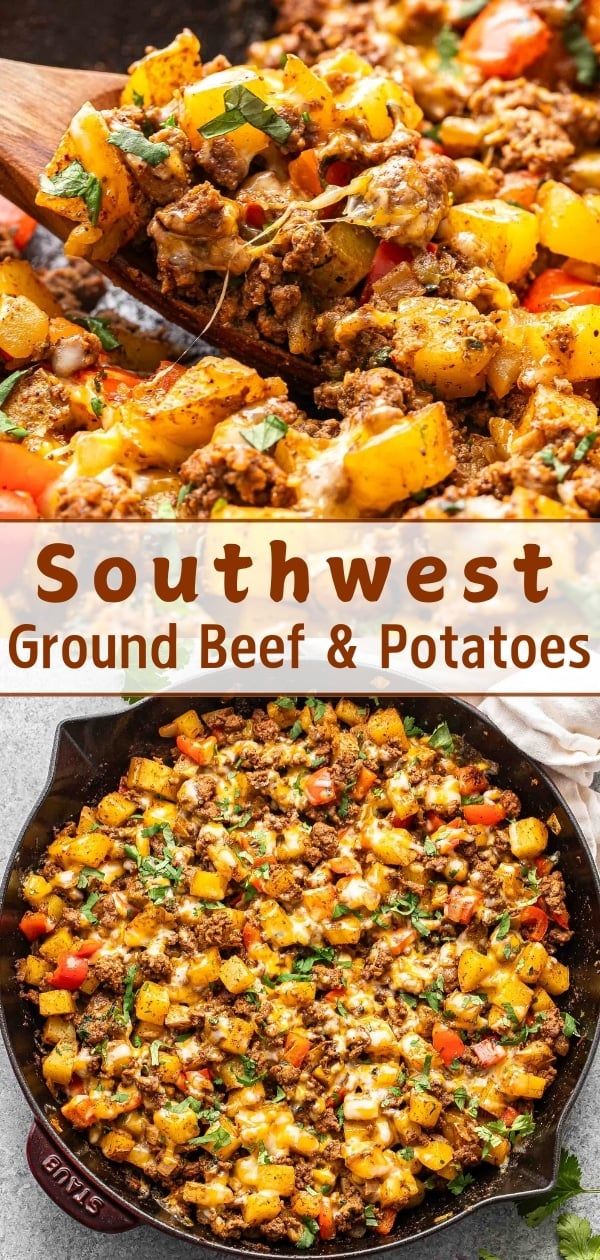 Mexican Ground Beef and Potato Skillet