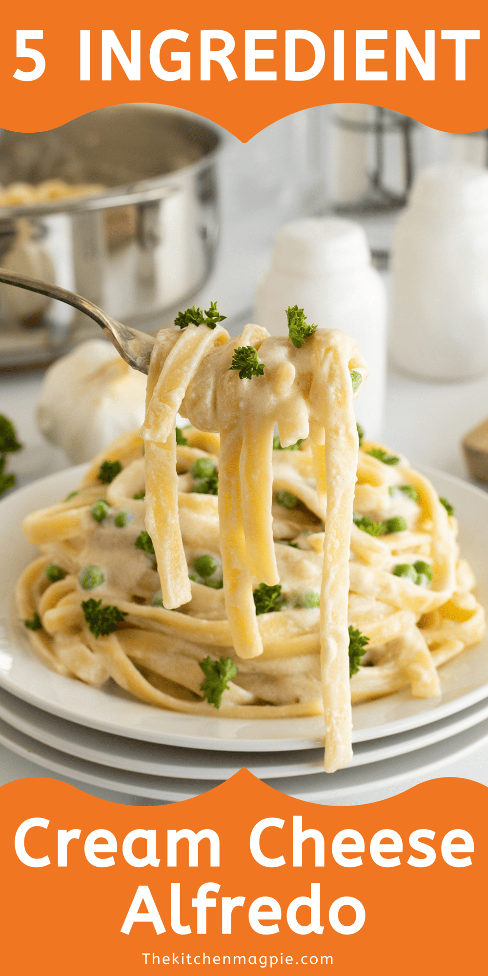 5 Ingredient Cream Cheese Alfredo Sauce Recipe