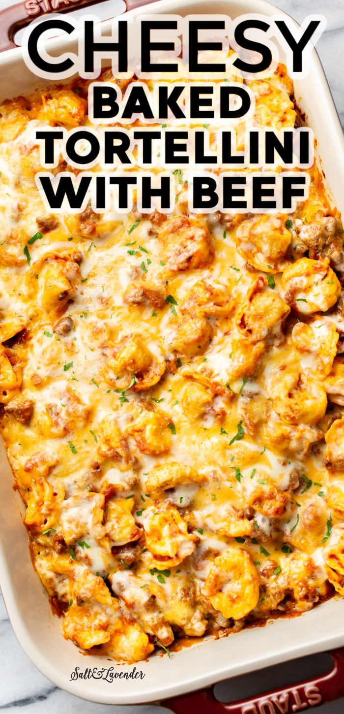 Baked Tortellini with Ground Beef