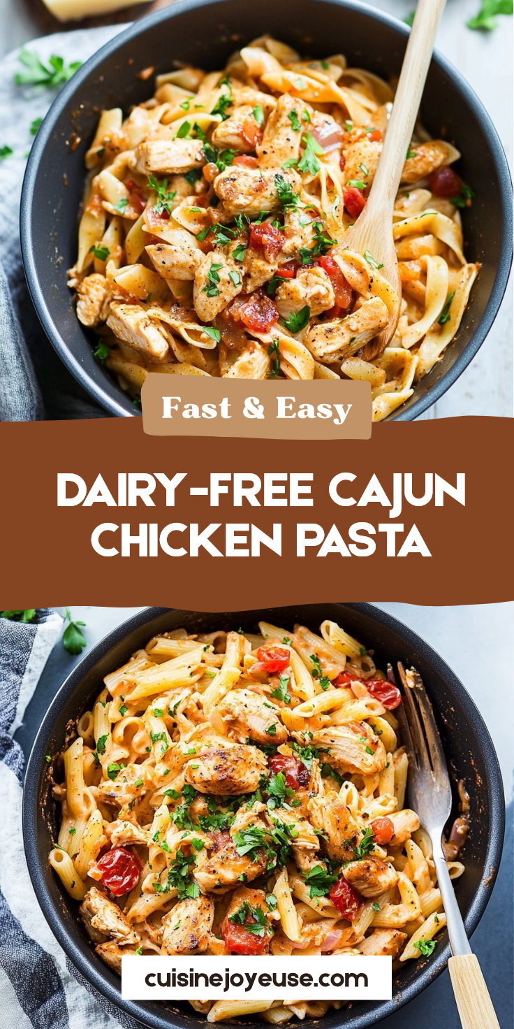 Dairy-Free Cajun Chicken Pasta