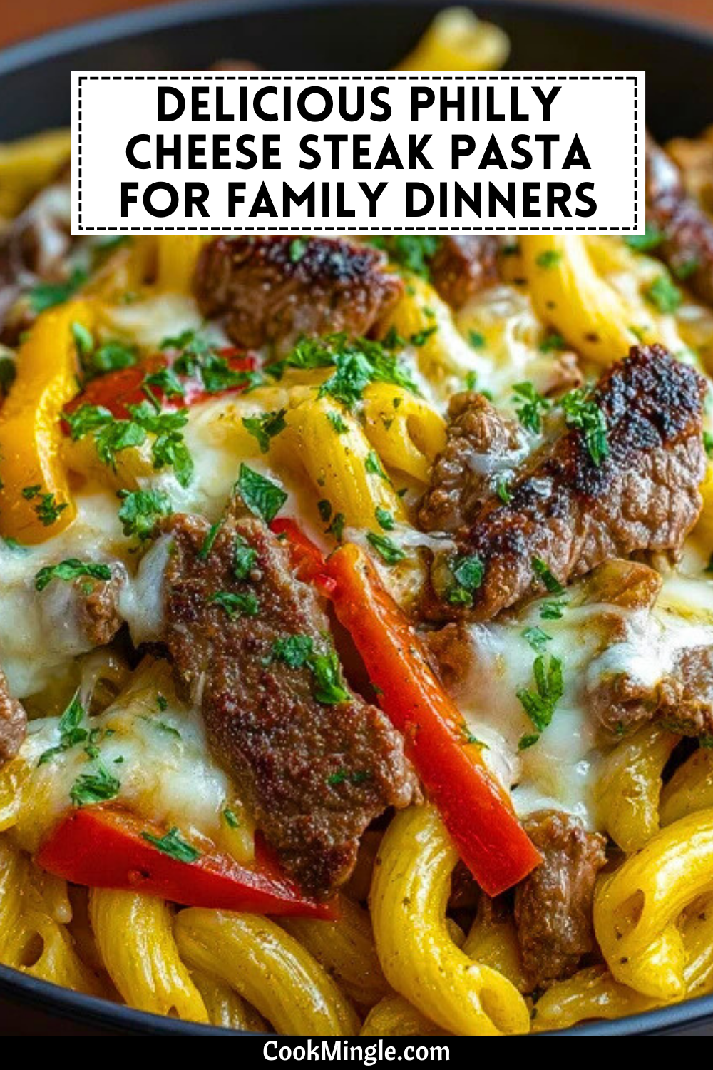 Creamy Philly Cheese Steak Pasta Recipe for Family Dinners