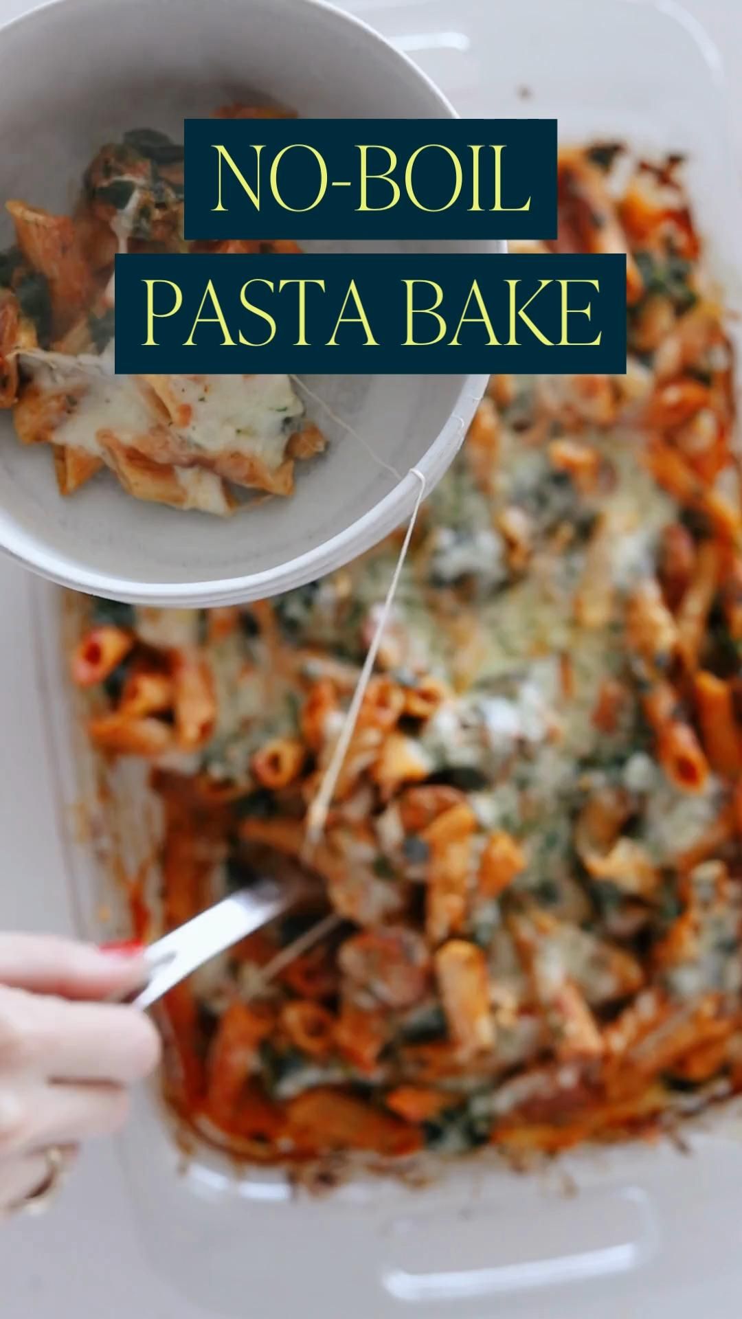 Easy No-Boil Pasta Bake