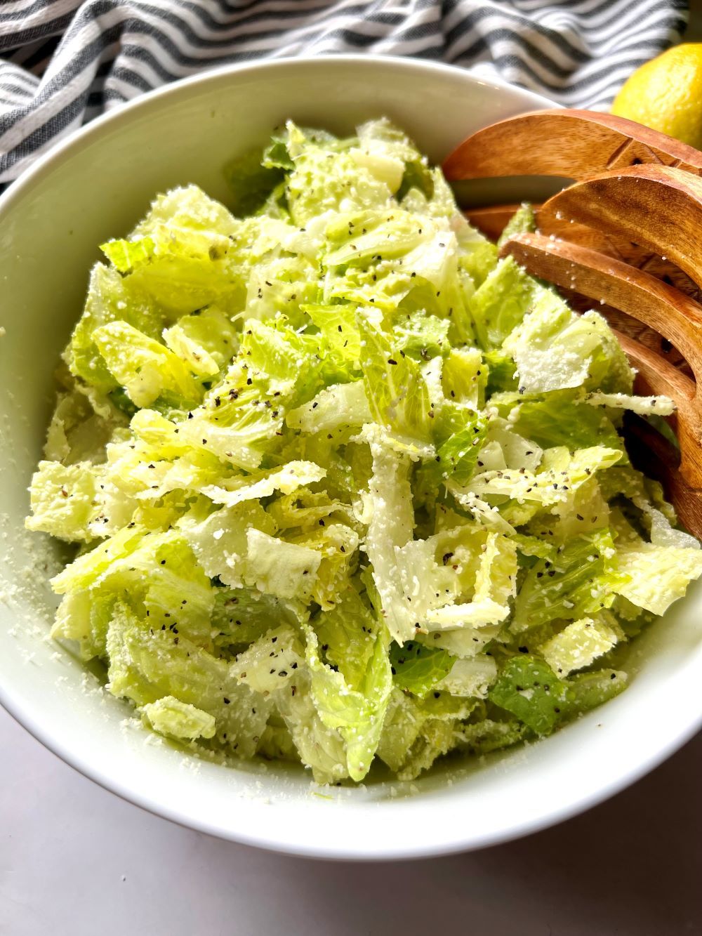 Viral Nana's Crunchy Lemon Parmesan Salad - The Menu Maid