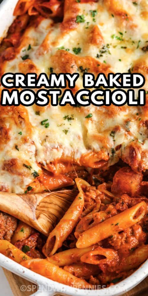 Easy Baked Mostaccioli