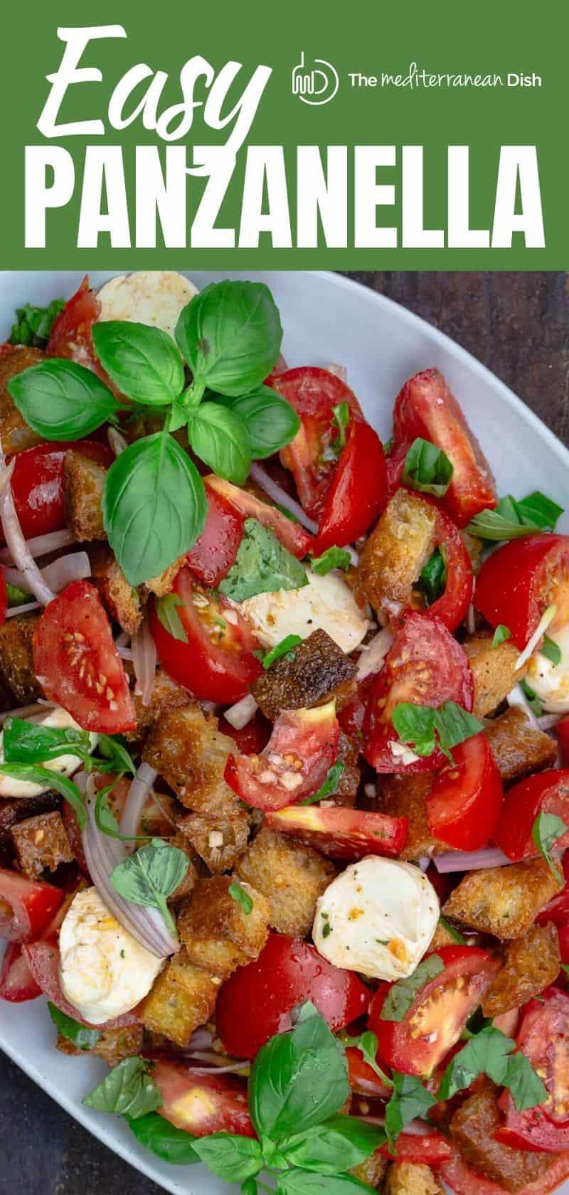 Best Panzanella Recipe (Tuscan Tomato and Bread Salad) | The Mediterranean Dish