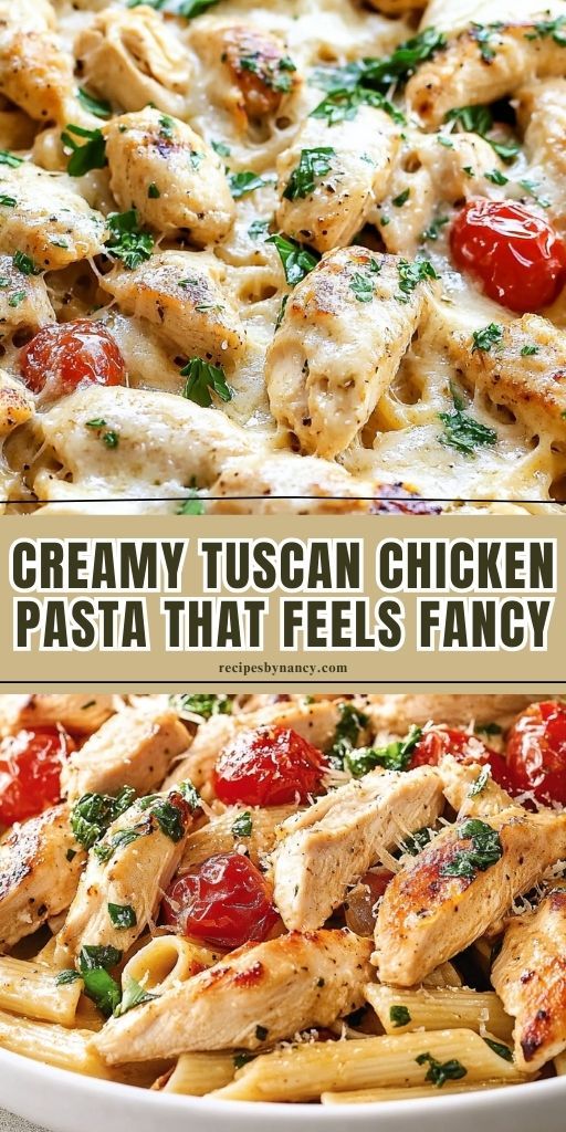 Creamy Tuscan Chicken Pasta That Feels Fancy