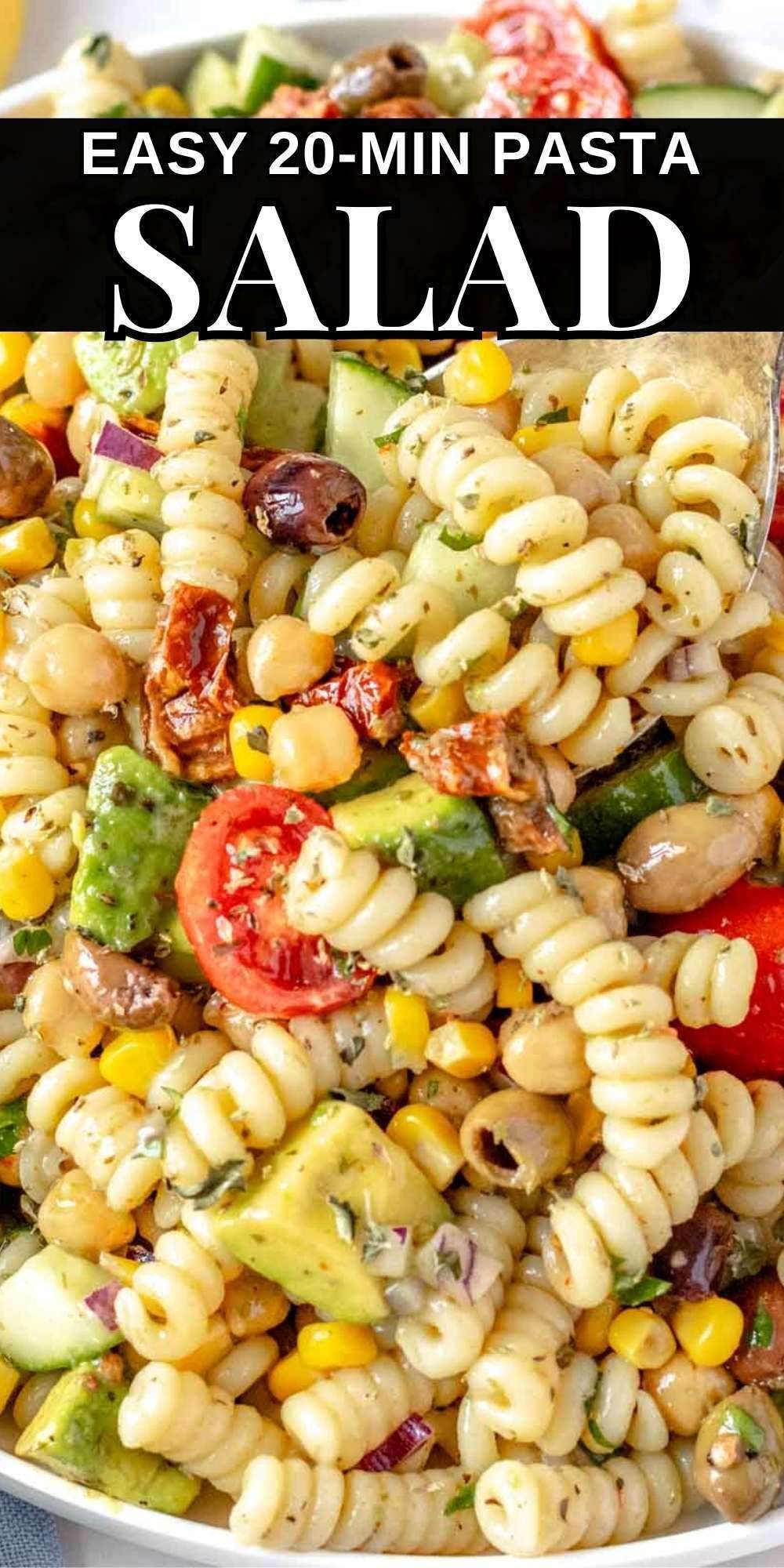 Easy Chickpea Pasta Salad