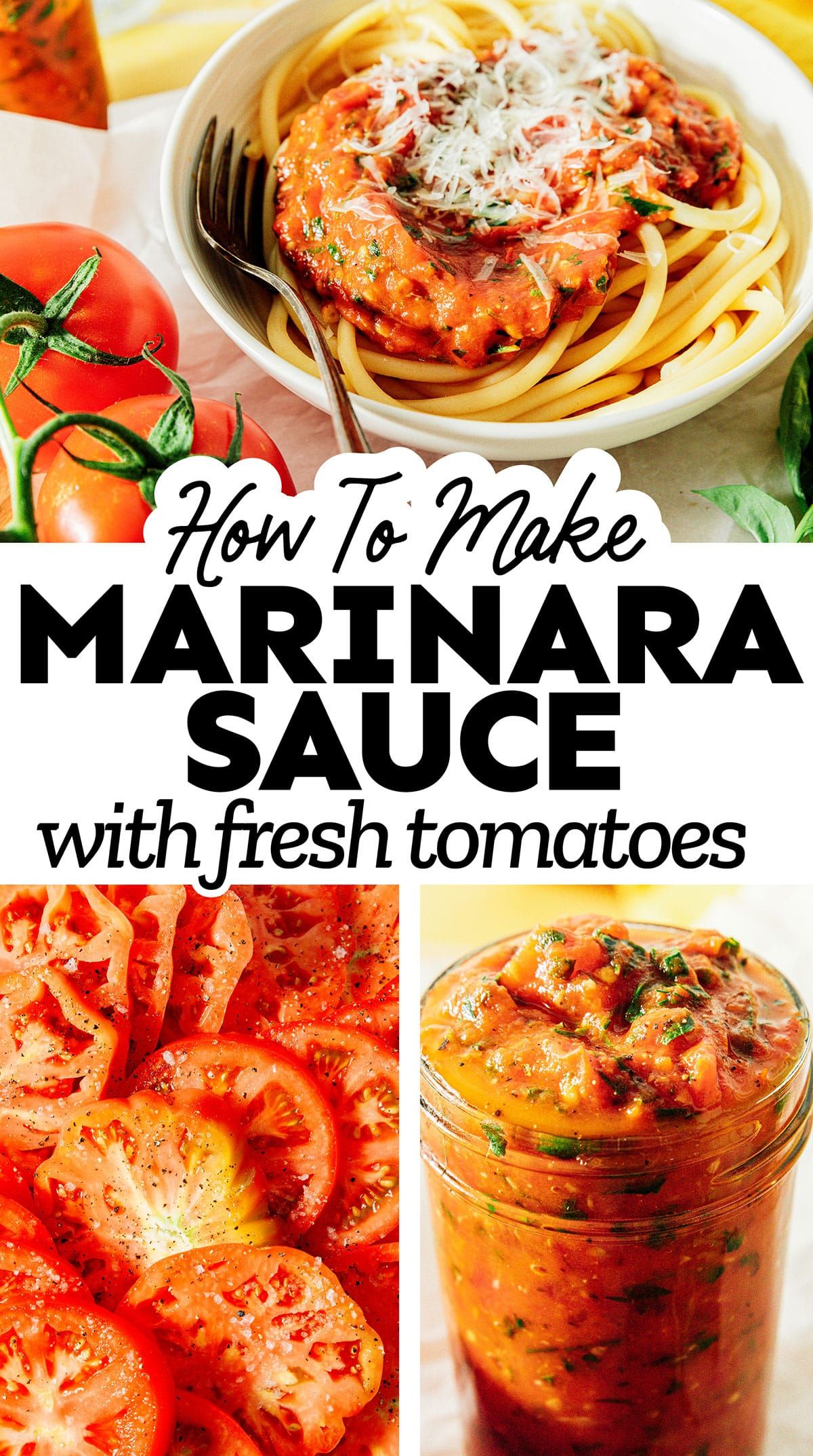 Homemade Marinara Sauce With Fresh Tomatoes