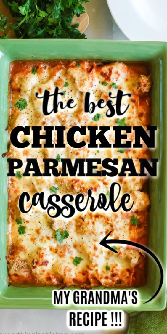 The Best Chicken Parmesan Casserole