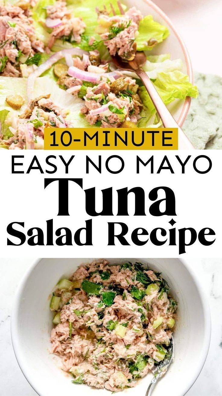 Tuna Salad With No Mayo | Healthy Recipes | Dairy Free Recipes | Lunch Recipes | Salad Recipes