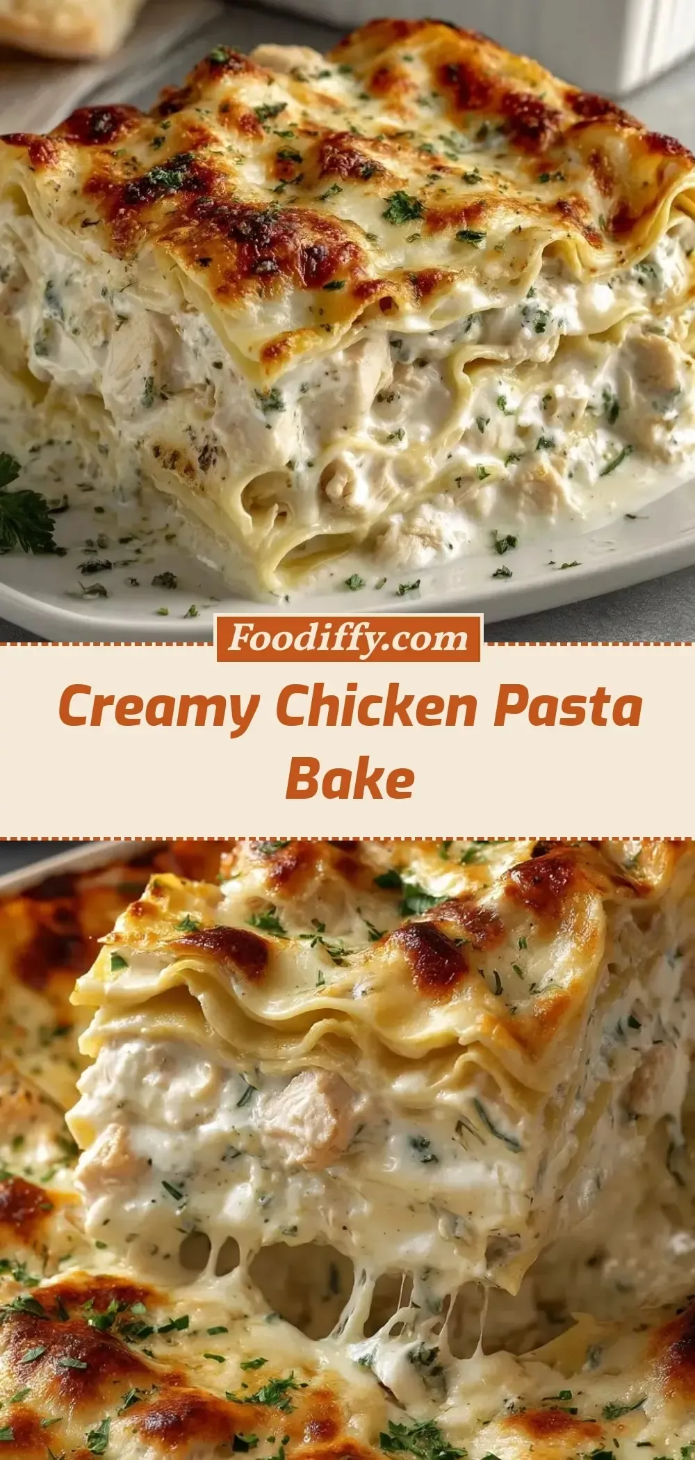 Creamy Chicken Pasta Bake