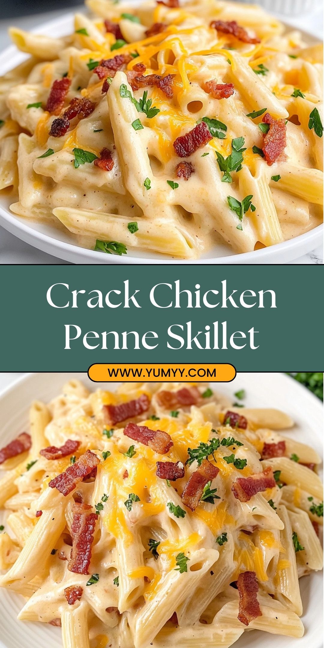 Crack Chicken Penne Skillet