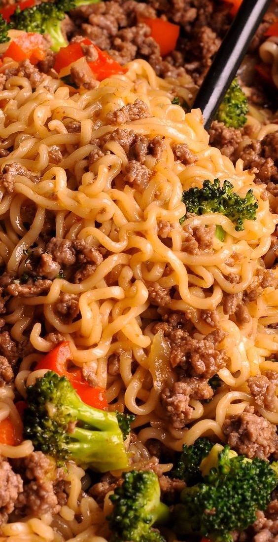 Beef Ramen Noodles Stir Fry