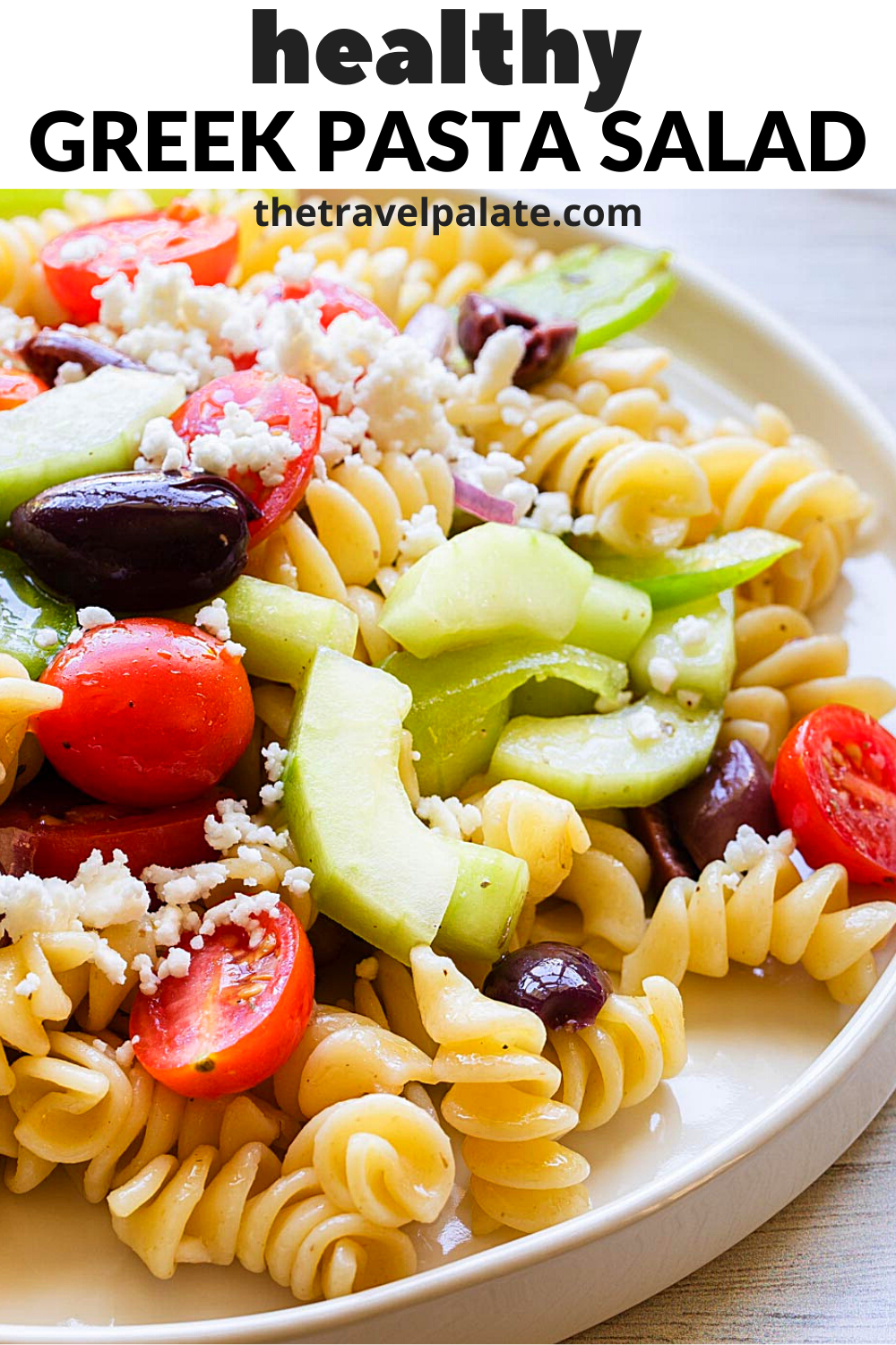 Healthy Greek Pasta Salad recipe