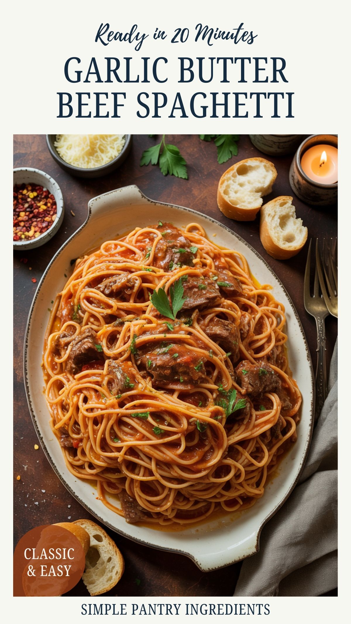 20-Minute Garlic Butter Beef Spaghetti: The Ultimate Weeknight Dinner Solution