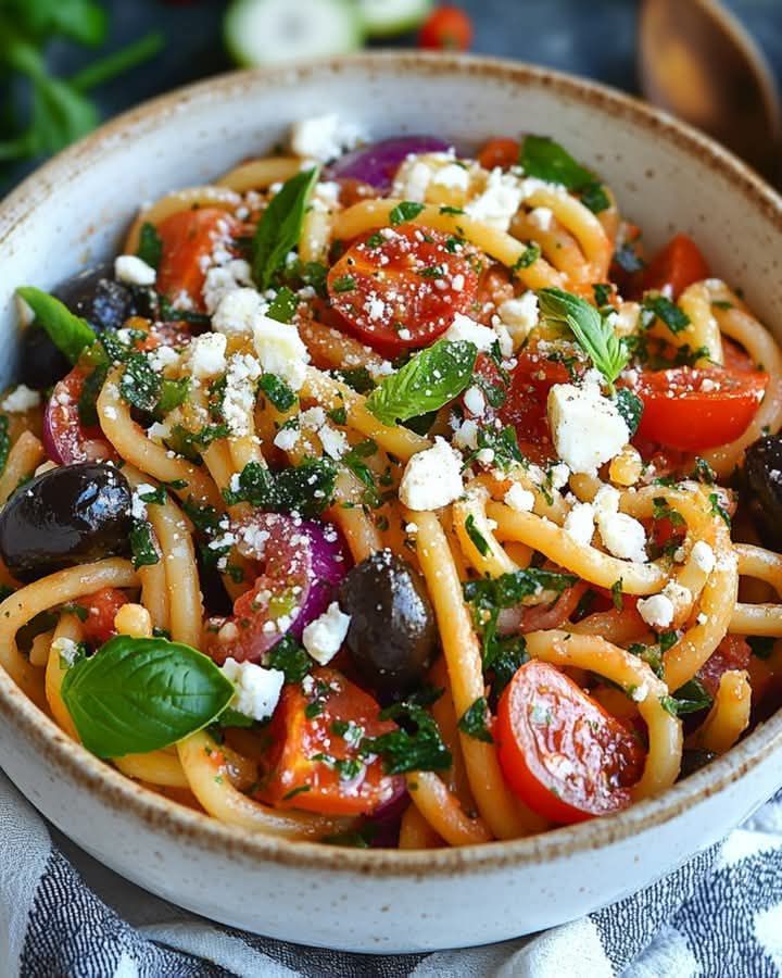 **Greek Pasta Salad**
