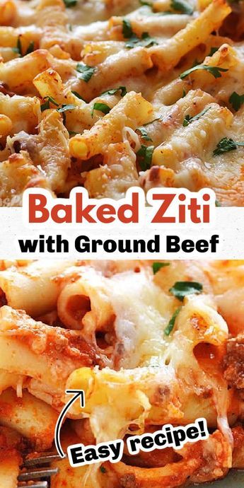 Baked Ziti with ground beef