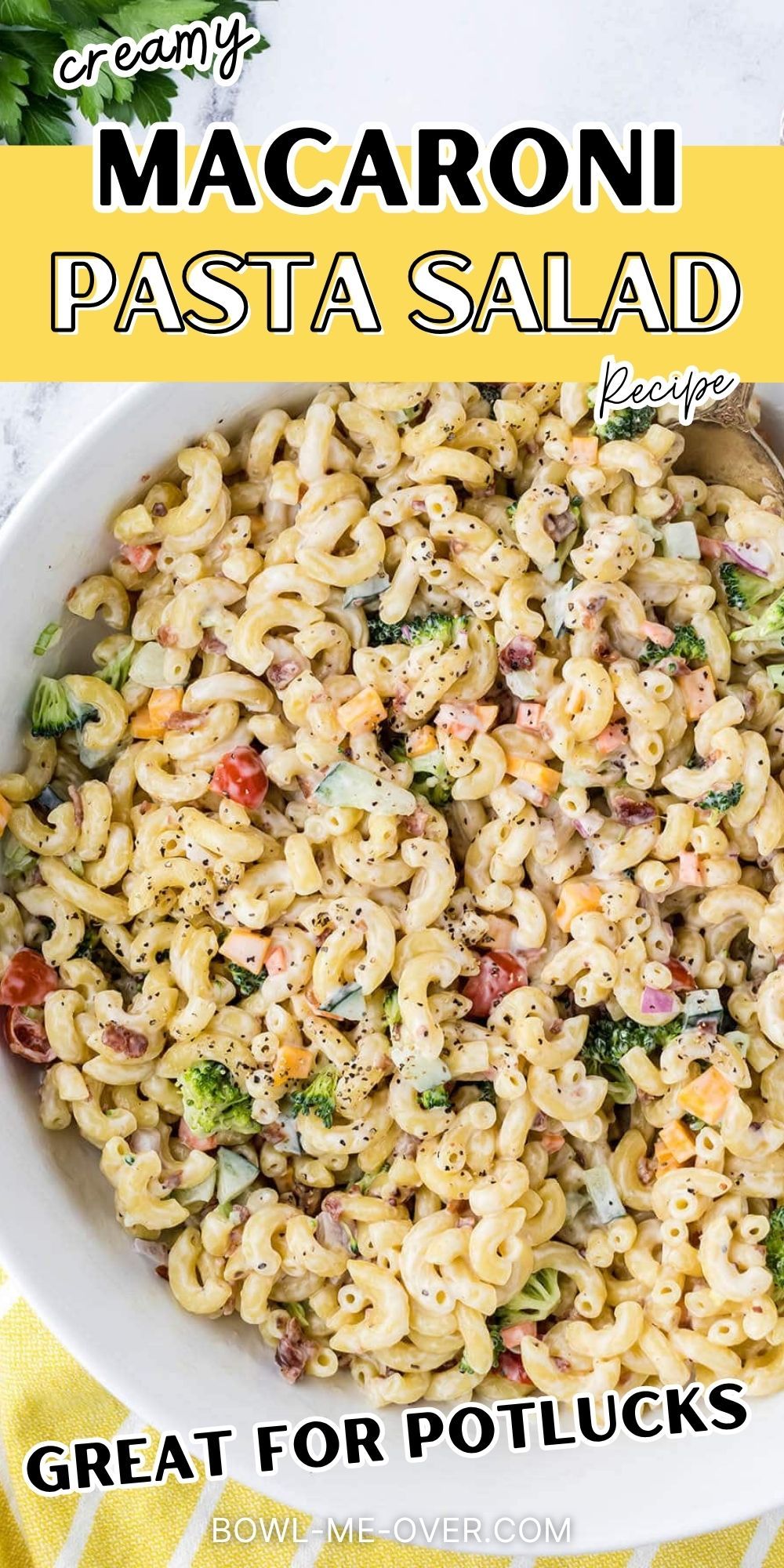 Creamy Macaroni Pasta Salad – Easy, Flavorful & Perfect for Potlucks!