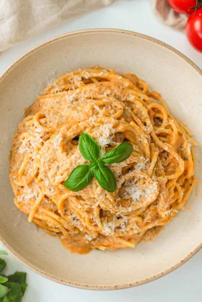 Roasted Tomato And Garlic Ricotta Pasta | Good Food Discoveries