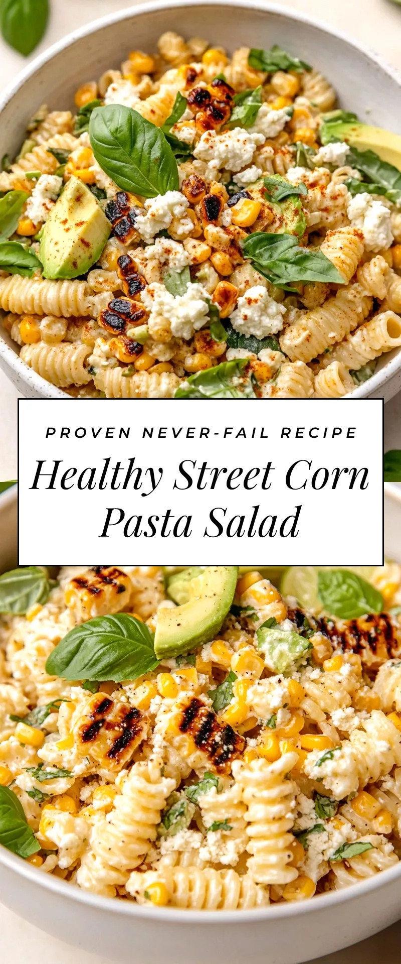 Healthy Street Corn Pasta Salad