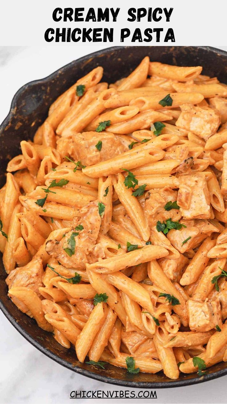 Creamy Spicy Chicken Pasta