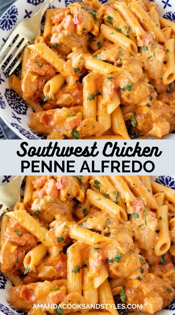 Southwest Chicken Alfredo | Recipe | Easy pasta dinner, Pasta dinner recipes, Chicken dishes recipes