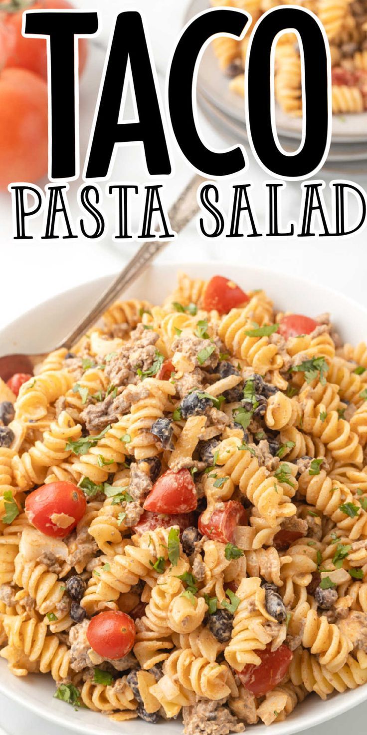 Flavor-Packed Taco Pasta Salad with Sour Cream Dressing