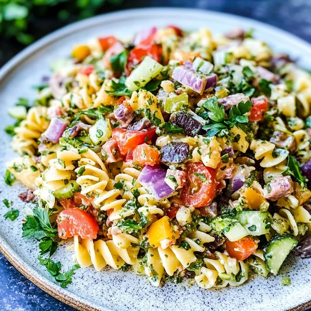 Refreshing Pasta Salad with Italian Dressing Recipe - EasilyCooking.com