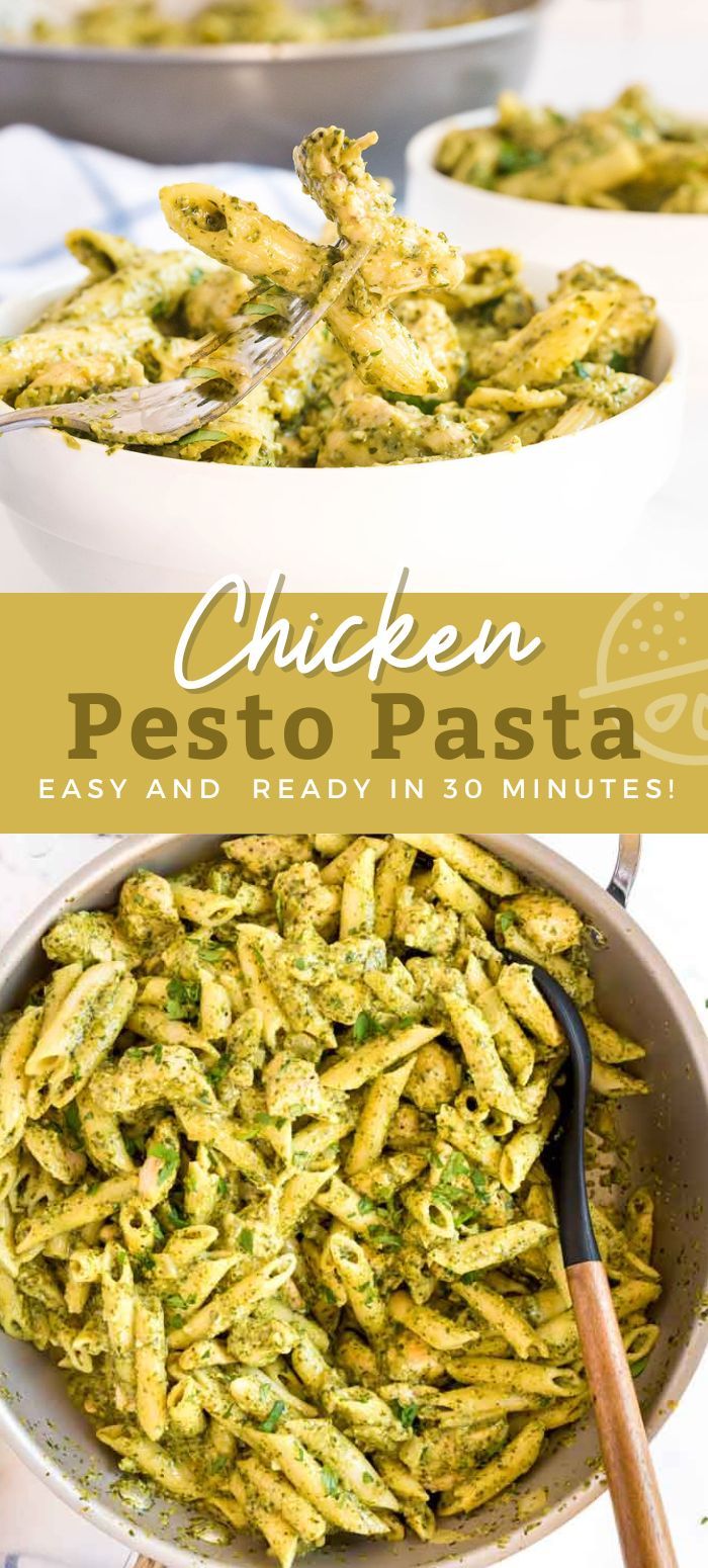 Creamy Chicken Pesto Pasta