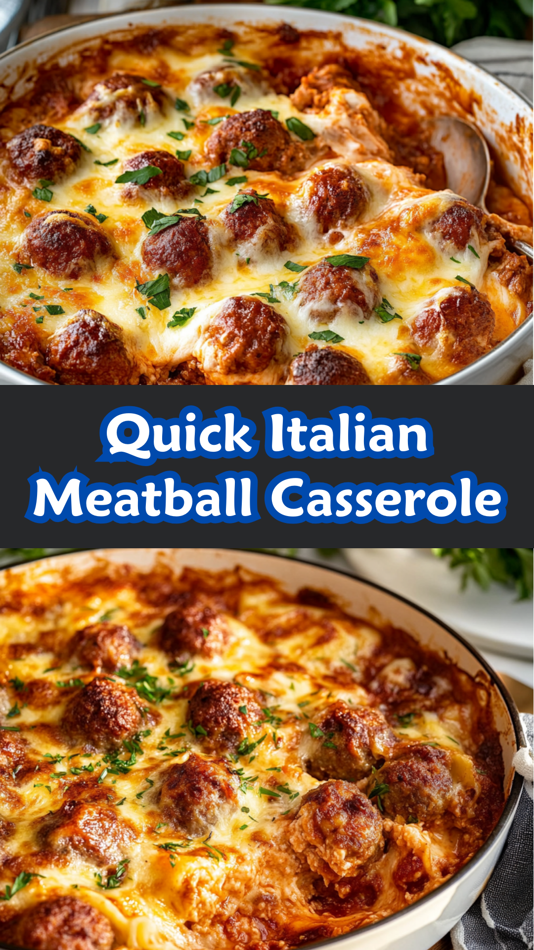 Quick Italian Meatball Casserole