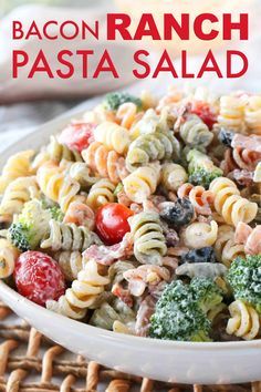 Bacon Ranch Pasta Salad | 20 Minutes to Make! - The Anthony Kitchen