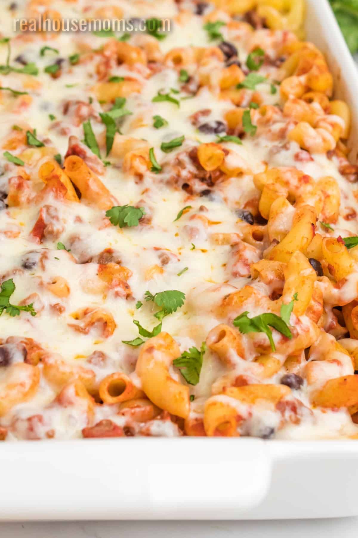 Taco Mac and Cheese Pasta Bake