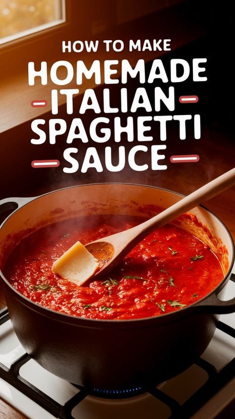 How To Make Homemade Italian Spaghetti Sauce