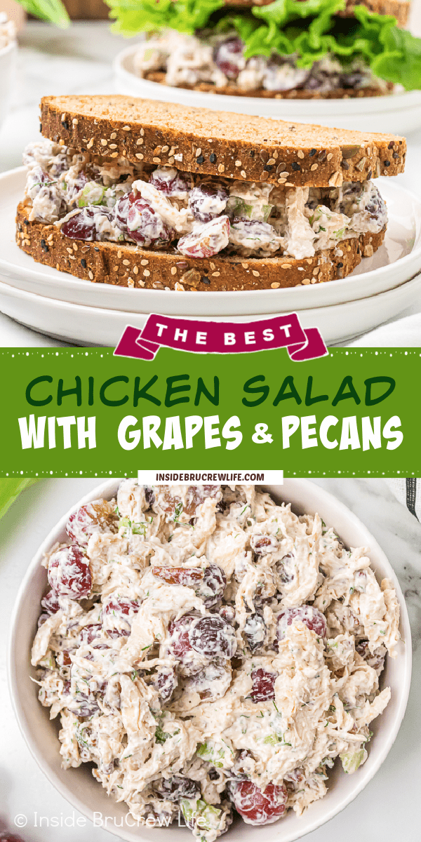 Chicken Salad Recipe with Grapes - Inside BruCrew Life