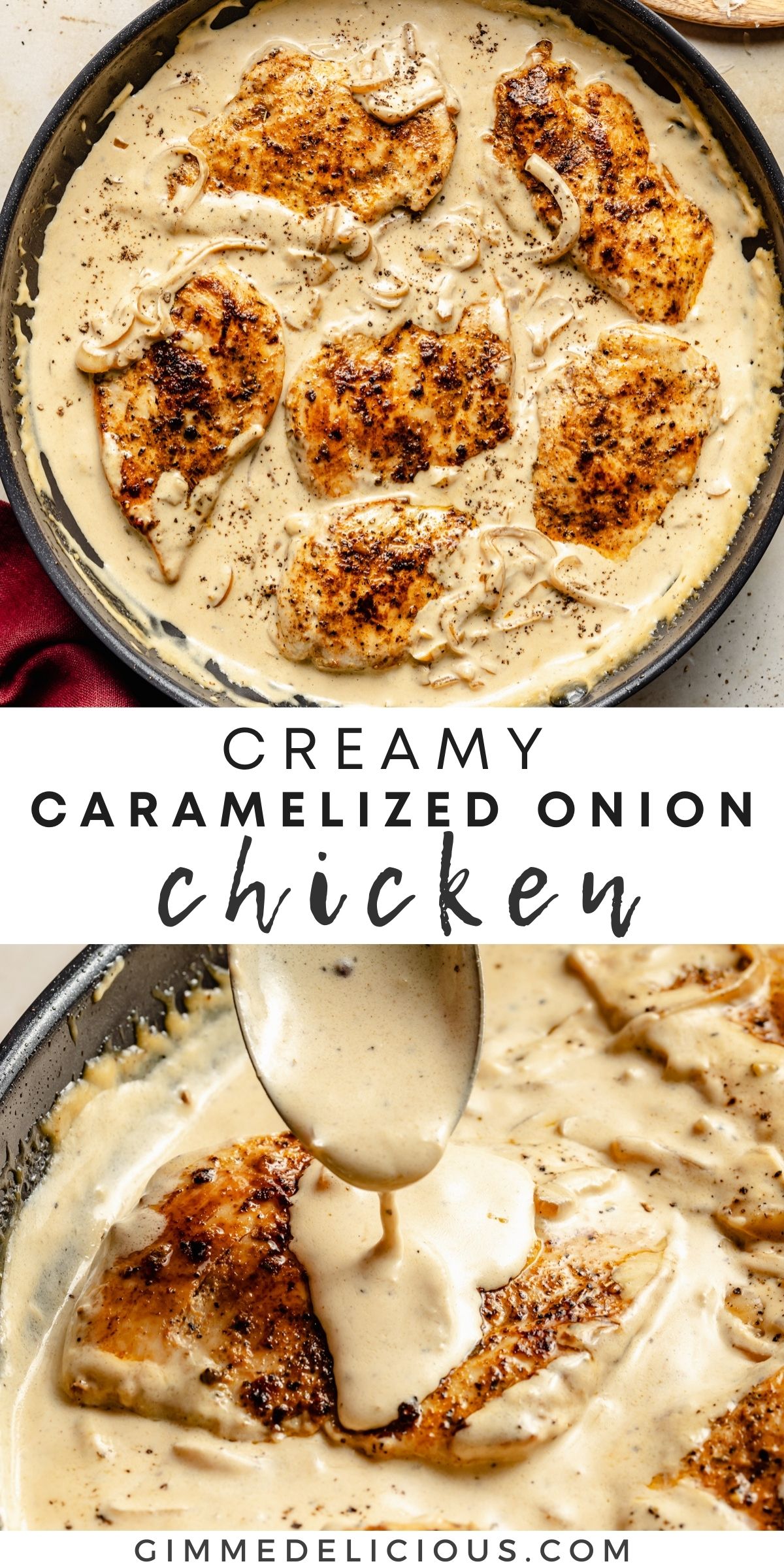 Creamy Caramelized Onion Chicken