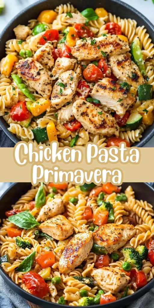 Quick & Easy Chicken Pasta Primavera in 30 Minutes