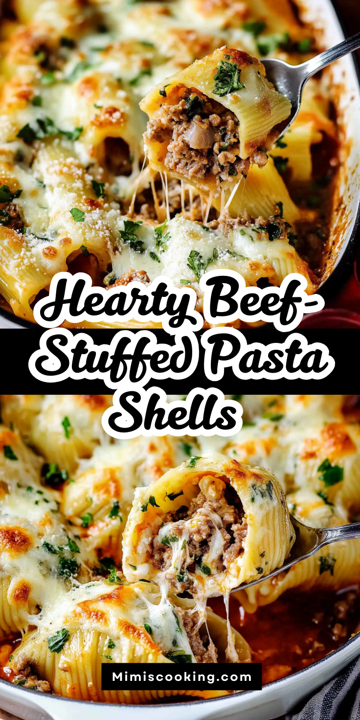Hearty Beef-Stuffed Pasta Shells Recipe for Comforting Dinner