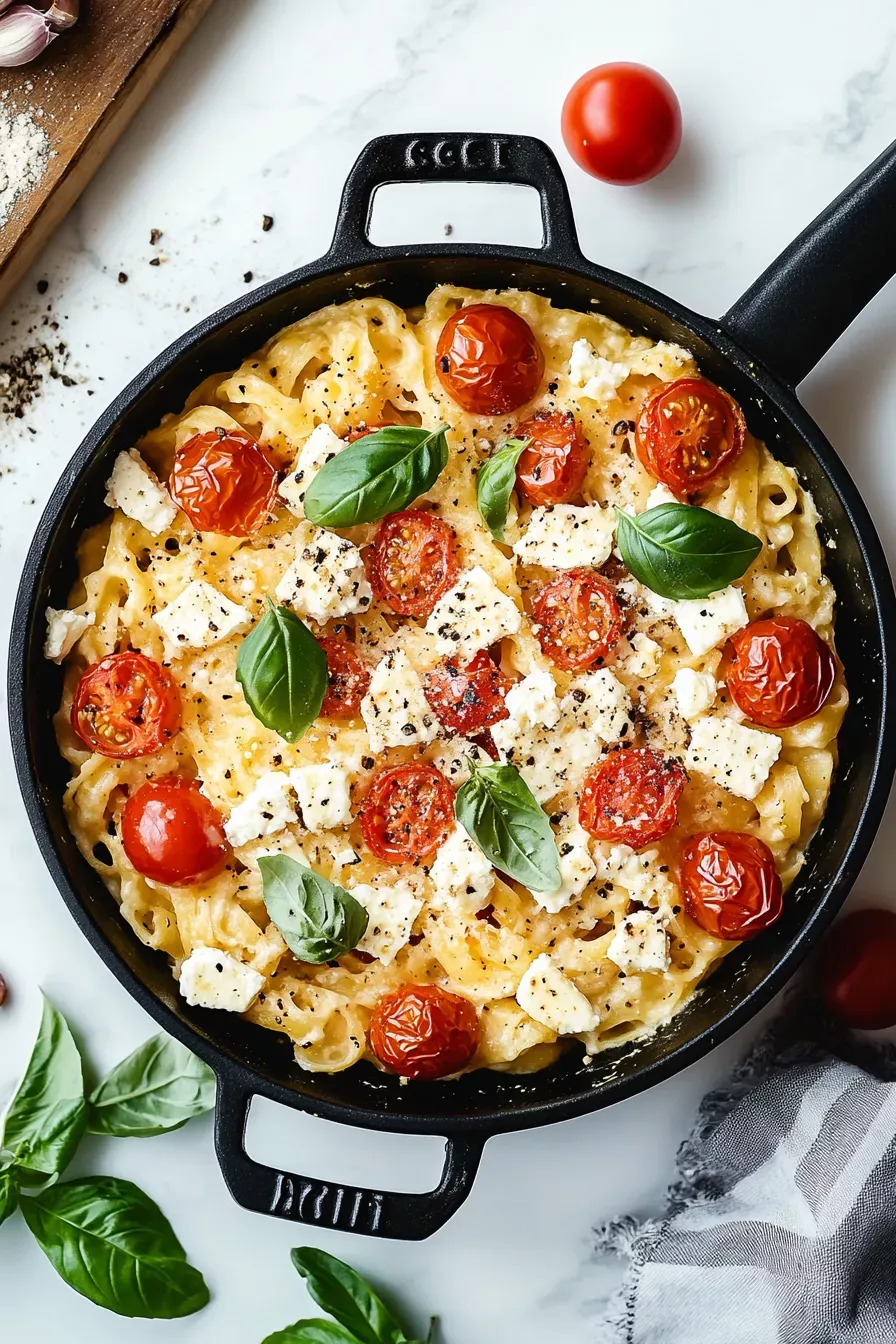 Baked Feta Pasta with Cherry Tomatoes