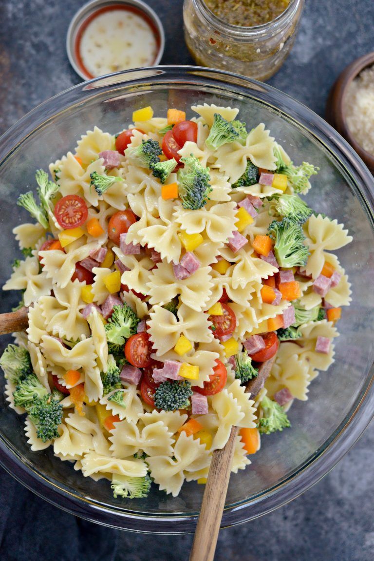 Italian Bowtie Pasta Salad - Simply Scratch