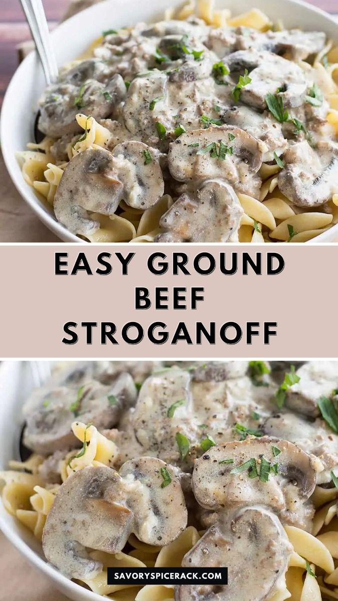 Ground Beef Stroganoff
