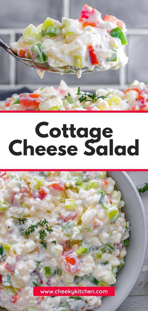 You Only Need 7 Ingredients for the BEST EVER Cottage Cheese Salad!