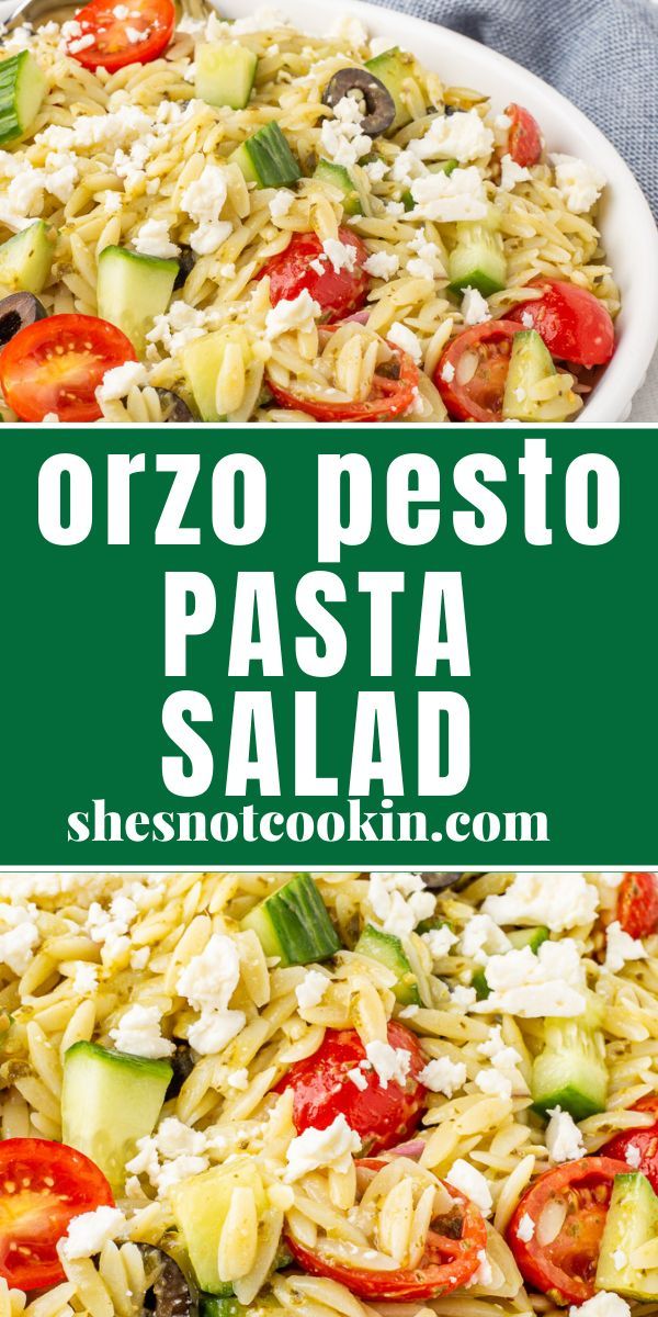 Perfect Pesto Orzo Salad