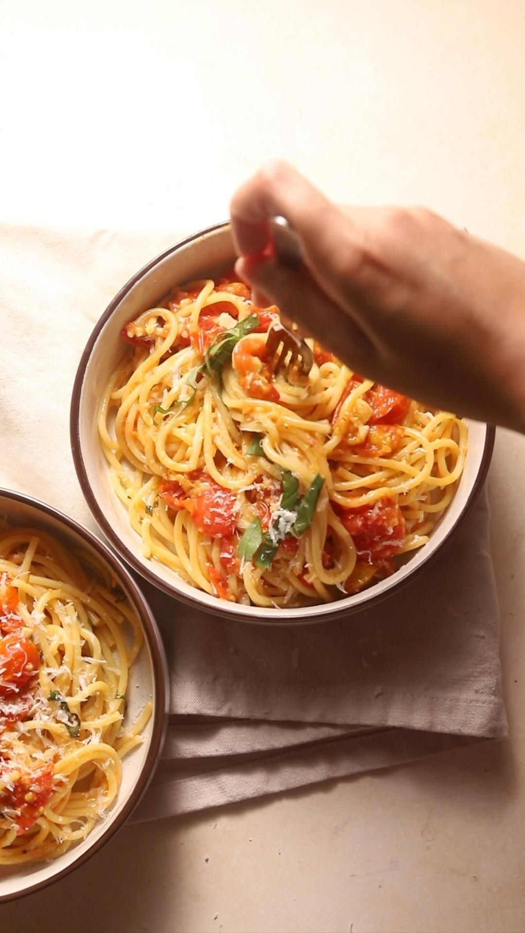 Blistered Cherry Tomato Pasta