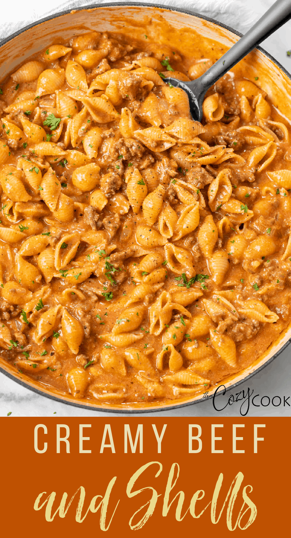 Creamy Beef and Shells