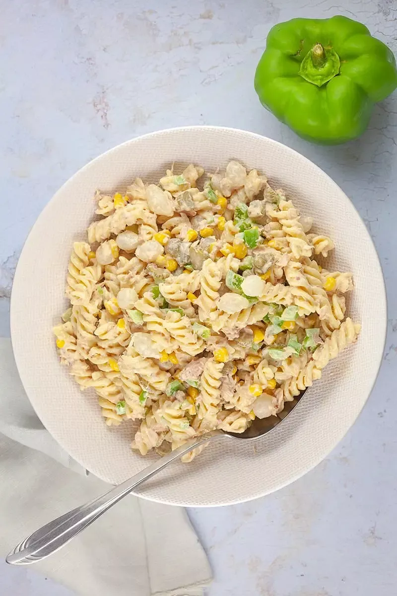 Pastasalade met tonijn - goedkoop en makkelijk