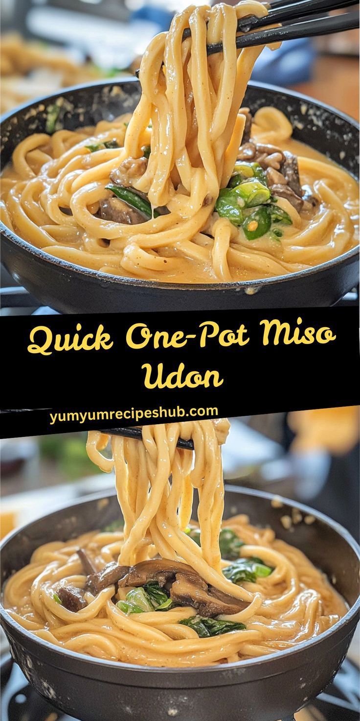 Decadent Creamy Miso Udon for Comfort Food Lovers