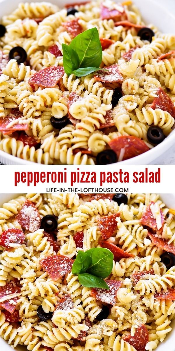 Pepperoni Pizza Pasta Salad